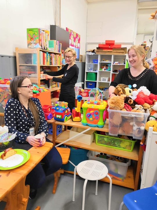 Hope-yhdistyksen Oulun vapaaehtoisia työssään